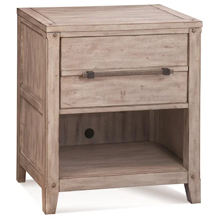 Contemporary 1-Drawer Nightstand