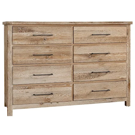 Rustic 8-Drawer Dresser