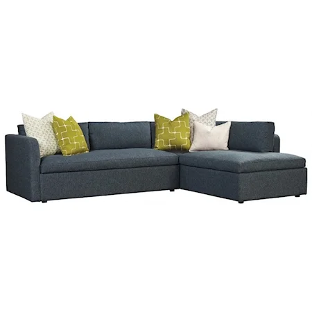 Contemporary Sectional with Right-Facing Chaise