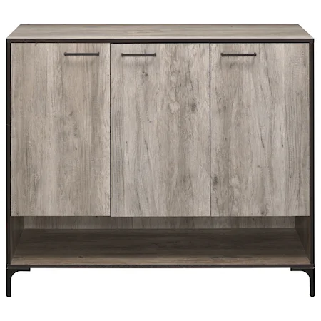 Contemporary 3-Door Accent Cabinet