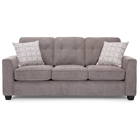 Sofa with Tufted Back Cushions