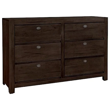Casual Dresser with 6 Drawers