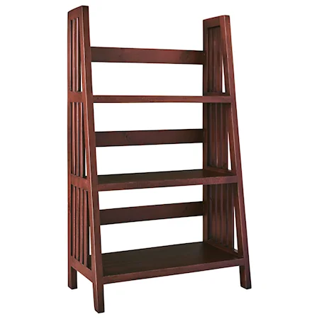 Mission Style 47" Ladder Bookcase