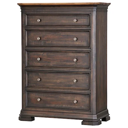 Traditional Drawer Chest with Five Drawers