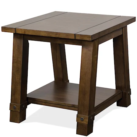 Angle-Leg End Table