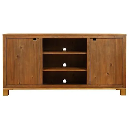 Contemporary Console with Cord Access Holes