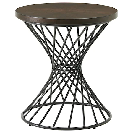 Industrial End Table