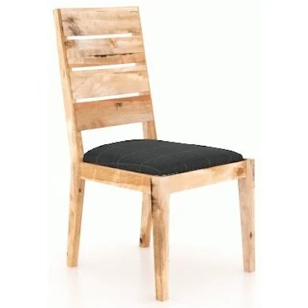 Customizable Side Chair with Upholstered Seat