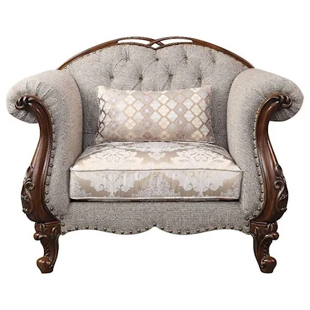 Traditional Chair w/1 Pillow