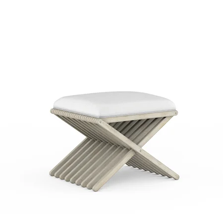 Contemporary Single Bench with Upholstered Seat