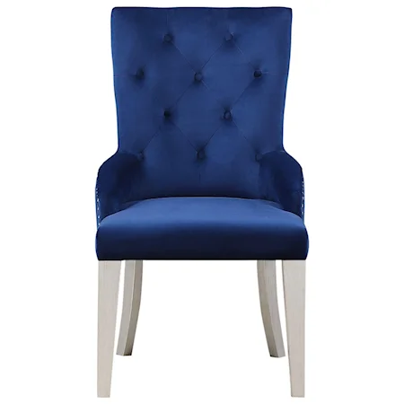 Glam Tufted Velvet Dining Chair