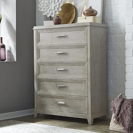 Contemporary 5-Drawer Chest