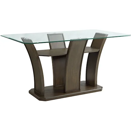 Contemporary Rectangle Counter Dining Table