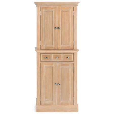 Country Style 4-Door Pantry Cabinet with 1 Drawer