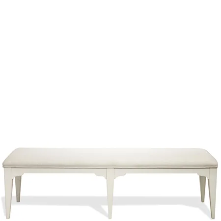 Upholstered Dining Bench with Tapered Legs