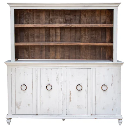 Transitional Console and Hutch Set