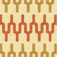 Orange/Rust Geometric Fabric