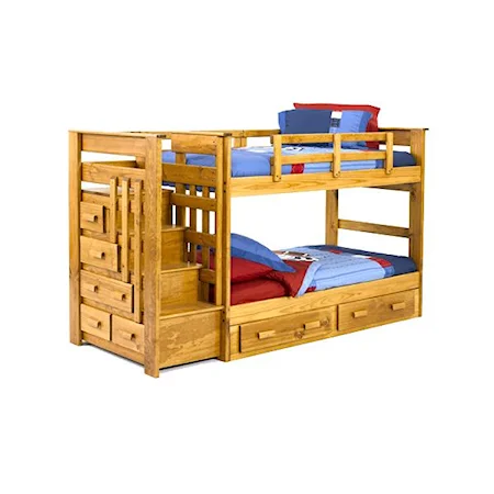 Twin/Twin Stairway Bunk