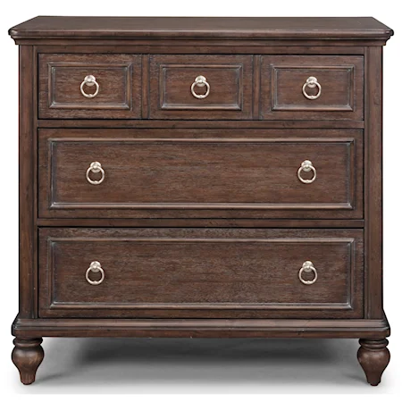 Traditional Chest of Drawers with Felt-Lined Drawer
