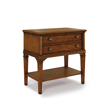 Traditional Nightstand - 1 Drawer With Storage 