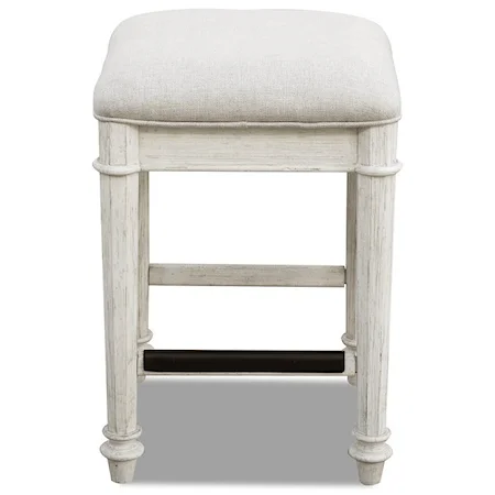 Farmhouse Upholstered Bar Stool