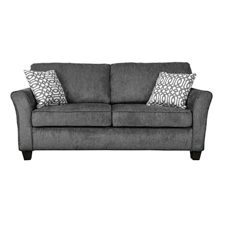 Transitional Loveseat with Reversible Cushions