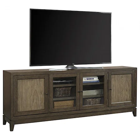 Rustic 87" TV Stand with Storage