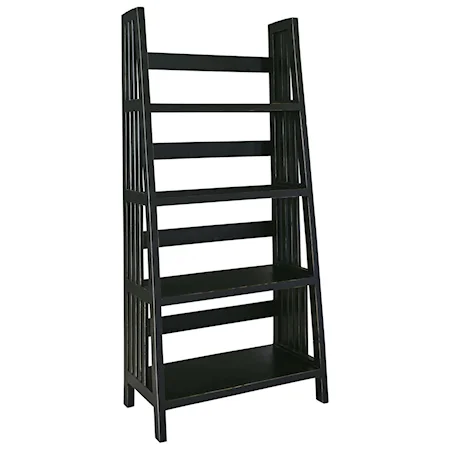 Mission Style 60" Ladder Bookcase
