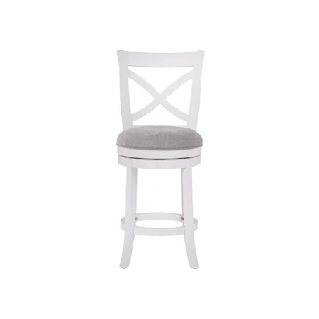 White Wooden Counter Stool 