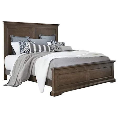 Transitional King Panel Bed