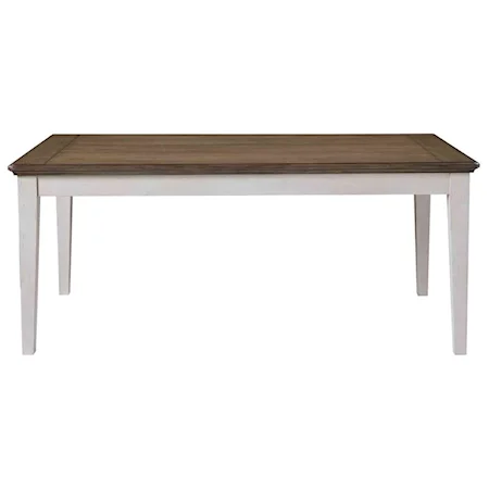 Modern Farmhouse Dining Table with Storage Drawer