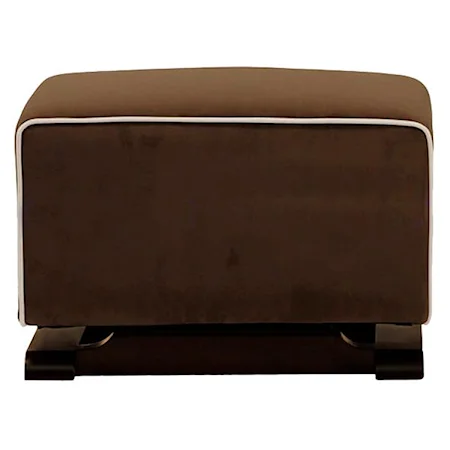 Comfortable Kyoto Gliding Ottoman for use with Glider Rocker Chairs