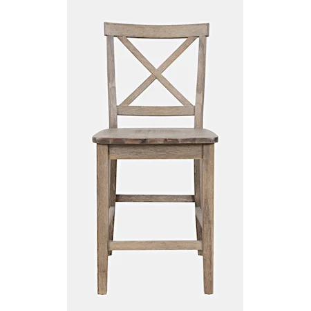 X Back Counter Stool
