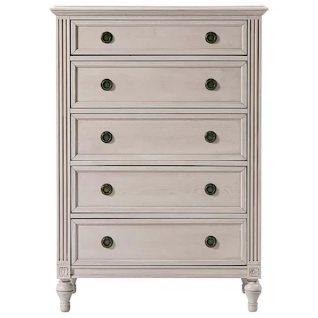 Traditional 5-Drawer Chest with Soft Close Drawers
