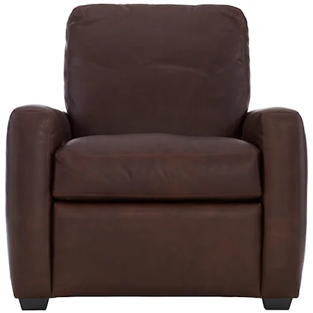 Transitional Leather Power Motion Recliner