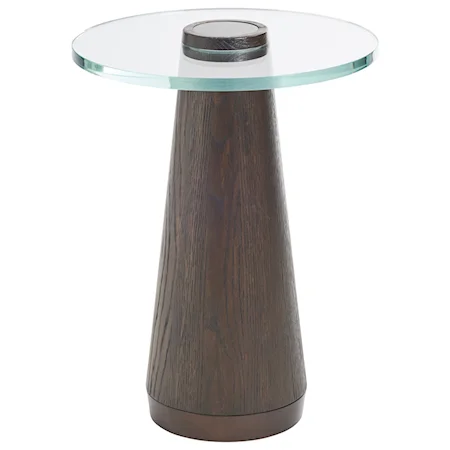 Apex Accent Table with Glass Top