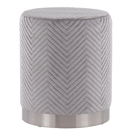 Marla Chevron Ottoman