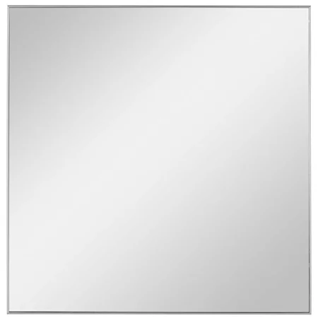 Alexo Silver Square Mirror