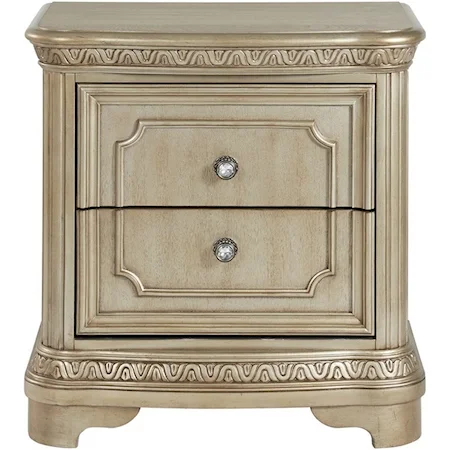 Traditional Nightstand with USB Port