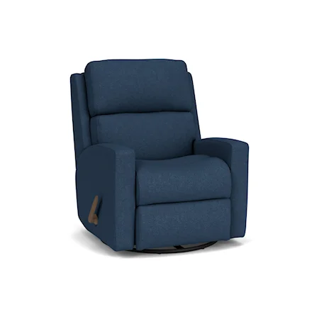 Contemporary Casual Swivel Glider Recliner