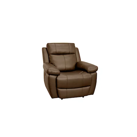 Casual Power Recliner with Power Headrest