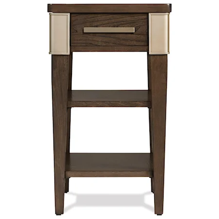 Transitional 1-Drawer Chairside Table