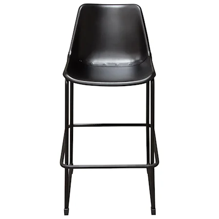 Bar Height Chair w/ Black Powder Coat Base