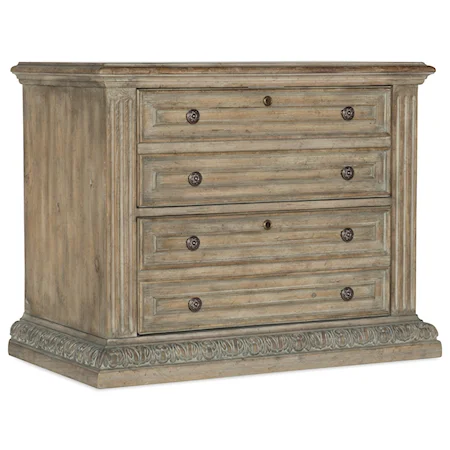 Traditional Lateral File with Locking Drawers