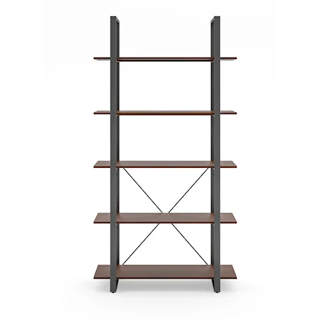 Contemporary 5-Shelf Bookcase