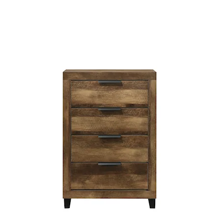 Rustic Chest of Drawers with Four Drawers