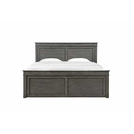 Casual 6-Drawer Queen Storage Bed