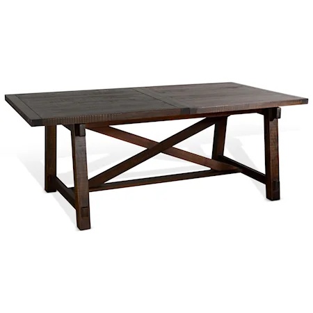 Rustic Dining Table with Leaf