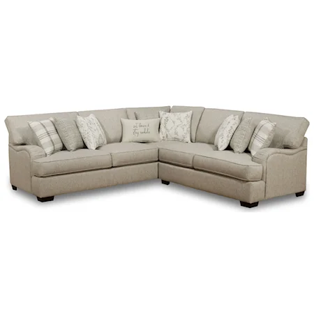 Transitional 2-Piece Sectional