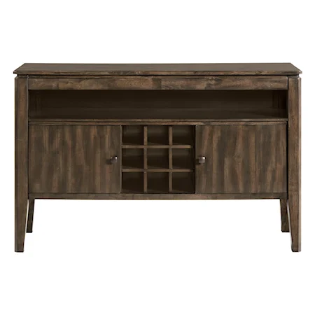 Contemporary Sideboard with Wine Bottle Rack
